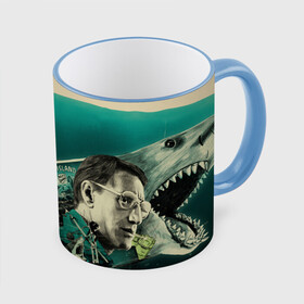 Кружка с принтом Jaws cup в Санкт-Петербурге, керамика | ёмкость 330 мл | jaws | jaws 2 | jaws movie | кино | челюсти | челюсти 2 | челюсти фильм