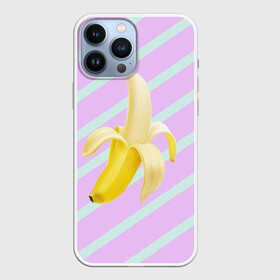 Чехол для iPhone 13 Pro Max с принтом Банан графический фон в Санкт-Петербурге,  |  | Тематика изображения на принте: банан | геометрический принт | графический принт | лавандовый | летний | лето | мятный | полоска | принт