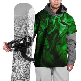 Накидка на куртку 3D с принтом Кислотные разводы в Санкт-Петербурге, 100% полиэстер |  | acid | green | зеленые | кислоты | разводы
