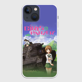 Чехол для iPhone 13 mini с принтом Девушки и танки | Girls und Panzer (Z) в Санкт-Петербурге,  |  | Тематика изображения на принте: anime | girls und panzer | panzer | аниме | анцио | гарудзу андо панца | девушки и танки | куромориминэ | манго | оараи | пик чёрного леса | сандерс | спокон