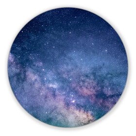 Коврик для мышки круглый с принтом Космос в Санкт-Петербурге, резина и полиэстер | круглая форма, изображение наносится на всю лицевую часть | вселенная | галактика | галактики | звёздный | звёзды | космические | космический | космическое | космос