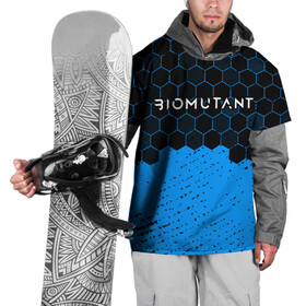 Накидка на куртку 3D с принтом Biomutant - Hexagon в Санкт-Петербурге, 100% полиэстер |  | bio | biomutant | game | games | mutant | био | биомутант | игра | игры | мутант | соты