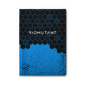 Обложка для автодокументов с принтом Biomutant - Hexagon в Санкт-Петербурге, натуральная кожа |  размер 19,9*13 см; внутри 4 больших “конверта” для документов и один маленький отдел — туда идеально встанут права | bio | biomutant | game | games | mutant | био | биомутант | игра | игры | мутант | соты