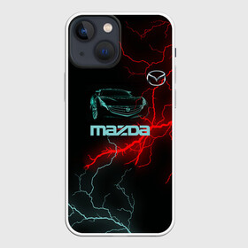 Чехол для iPhone 13 mini с принтом Mazda в Санкт-Петербурге,  |  | auto | drift | neon | sport | авто | автомобили | автомобиль | автомобильные | бренд | внедорожники | дрифт | легковые | марка | спорт