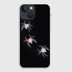 Чехол для iPhone 13 mini с принтом ПАУКИ ГЛИТЧ  GLITCH SPIDERS в Санкт-Петербурге,  |  | glitch | spider | tegunvteg | глитч | насекомые | паук | пауки | хэллоуин