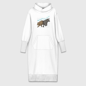 Платье удлиненное хлопок с принтом Бык или Медведь в Санкт-Петербурге,  |  | bulls | акции | банк | бык | инвестиции | медведь | тинькофф