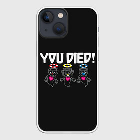 Чехол для iPhone 13 mini с принтом You Died в Санкт-Петербурге,  |  | arkade | cup head | cuphead | game | games | аркада | игра | игры | кап хэд | капхед | купа хэд | сгз руфв | сгзруфв | чашкоголовый
