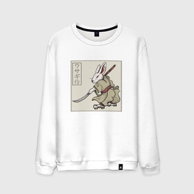 Мужской свитшот хлопок с принтом Кролик Самурай Rabbit Samurai в Санкт-Петербурге, 100% хлопок |  | art | cyberpunk samurai | ninja | oni | rdsmry | ronin | samurai | shogun | ukiyo e | арт | живопись | животные | заяц | киберпанк самурай | мерч | прикол | путь воина | путь самурая | ронин | сёгун | токио | укиё э | фреска | харакири