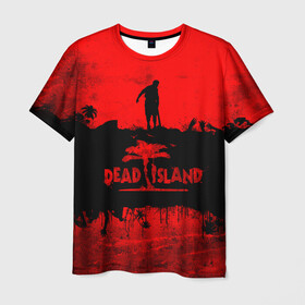 Мужская футболка 3D с принтом Island of blood в Санкт-Петербурге, 100% полиэфир | прямой крой, круглый вырез горловины, длина до линии бедер | Тематика изображения на принте: dead island | game | games | zombi | zomby | апокалепсис | апокалипсис | вуфв шыдфтв | дэд исланд | зомби | игра | игры | мертвый остров