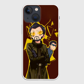 Чехол для iPhone 13 mini с принтом Anime Adam Jensen в Санкт-Петербурге,  |  | Тематика изображения на принте: cyberpunk | deus ex | game | games | адам дженсен | будущее | деус екс | деус экс | игра | игры | киберпанк