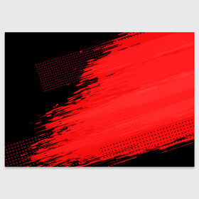 Поздравительная открытка с принтом ЧЕРНО-КРАСНЫЙ ГРАНЖ GRUNGE (Z) в Санкт-Петербурге, 100% бумага | плотность бумаги 280 г/м2, матовая, на обратной стороне линовка и место для марки
 | abstract | geometry | geometry stripes | grunge | texture | абстракция | геометрические полосы | геометрия | гранж | красно черное | красное | текстура | черное
