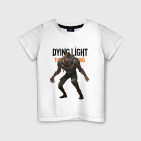 Детская футболка хлопок с принтом Dying light Зараженный в Санкт-Петербурге, 100% хлопок | круглый вырез горловины, полуприлегающий силуэт, длина до линии бедер | dying light | аномалия | зараженный | монстр | мутант | ужасы | урод | хоррор