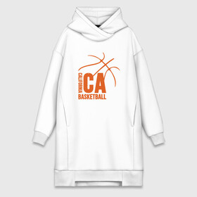 Платье-худи хлопок с принтом California Basket в Санкт-Петербурге,  |  | basketball | game | lakers | nba | sport | streetball | баскетбол | баскетболист | игра | игрок | калифорния | мяч | нба | спорт | стритбол | тренер