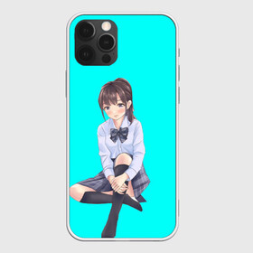 Чехол для iPhone 12 Pro Max с принтом Anime girl в Санкт-Петербурге, Силикон |  | anime girl | green | аниме | аниме тян на бирюзовом фоне | зеленый фон