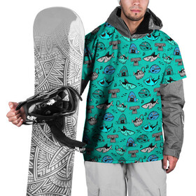 Накидка на куртку 3D с принтом Морские рыбки в Санкт-Петербурге, 100% полиэстер |  | Тематика изображения на принте: акула | кит | море | рыба | рыба молот | рыбки