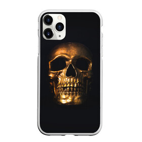 Чехол для iPhone 11 Pro Max матовый с принтом Golden Skull в Санкт-Петербурге, Силикон |  | Тематика изображения на принте: golden | midas | skull | иллюстрация | черепа