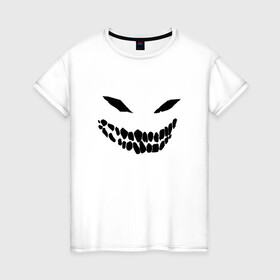 Женская футболка хлопок с принтом Ghost face в Санкт-Петербурге, 100% хлопок | прямой крой, круглый вырез горловины, длина до линии бедер, слегка спущенное плечо | disturbed | drain | face | ghost | дрейн | монстр | призрак
