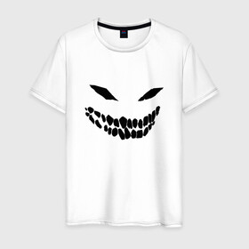 Мужская футболка хлопок с принтом Ghost face в Санкт-Петербурге, 100% хлопок | прямой крой, круглый вырез горловины, длина до линии бедер, слегка спущенное плечо. | Тематика изображения на принте: disturbed | drain | face | ghost | дрейн | монстр | призрак