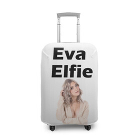 Чехол для чемодана 3D с принтом Eva Elfie в Санкт-Петербурге, 86% полиэфир, 14% спандекс | двустороннее нанесение принта, прорези для ручек и колес | eva elfie | eva elfie print | актер | актриса | ева элфи | кино