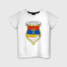Детская футболка хлопок с принтом Моя Армения в Санкт-Петербурге, 100% хлопок | круглый вырез горловины, полуприлегающий силуэт, длина до линии бедер | armenia | armenya | арарат | армения | армяне | армянин | арцах | горы | ереван | кавказ | народ | саркисян | ссср | страна | флаг