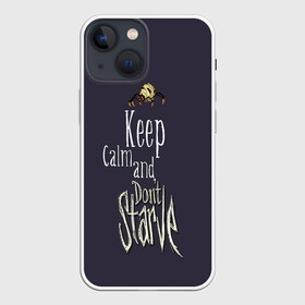 Чехол для iPhone 13 mini с принтом Keep clam and dont starve в Санкт-Петербурге,  |  | animation | dont starve | dont starve together | game | games | mult | survive | выживалка | выживание | донт старв | игра | игры | мульт | не голодай | не голодайка