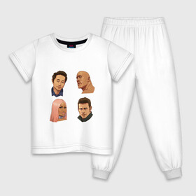 Детская пижама хлопок с принтом Том и его друзья в Санкт-Петербурге, 100% хлопок |  брюки и футболка прямого кроя, без карманов, на брюках мягкая резинка на поясе и по низу штанин
 | актер | круз | ники минаж | скала