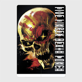 Магнитный плакат 2Х3 с принтом Five Finger Death Punch в Санкт-Петербурге, Полимерный материал с магнитным слоем | 6 деталей размером 9*9 см | Тематика изображения на принте: fangs | groove metal | group | jaw | rock | skull | star | грув металл | группа | звезда | клыки | пасть | рок | череп