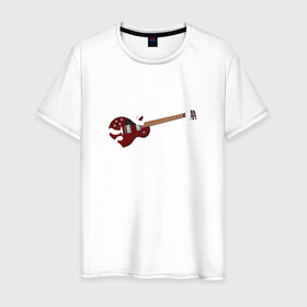 Мужская футболка хлопок с принтом Рок-звезда в Санкт-Петербурге, 100% хлопок | прямой крой, круглый вырез горловины, длина до линии бедер, слегка спущенное плечо. | гитара | звезда | музыка | разная | рок