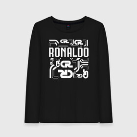 Женский лонгслив хлопок с принтом RONALDO CR JUVENTUS в Санкт-Петербурге, 100% хлопок |  | 7 | champion | cr7 | cristiano ronaldo | fifa | football | football club | juventus | soccer | uefa | игра | криштиану роналду | лига чемпионов | реал мадрид | сборная португалии | спорт | уефа | фифа | фк | футбол | футболь