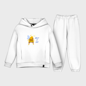 Детский костюм хлопок Oversize с принтом Пчела Blet it bee в Санкт-Петербурге,  |  | blet it bee | let it be | пчела | так блэт