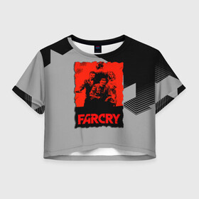 Женская футболка Crop-top 3D с принтом FARCRY  в Санкт-Петербурге, 100% полиэстер | круглая горловина, длина футболки до линии талии, рукава с отворотами | farcry | fc 5 | fc5 | фар край