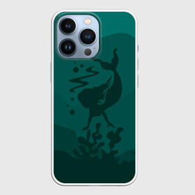 Чехол для iPhone 13 Pro с принтом Русалка в Санкт-Петербурге,  |  | flowers | mermaid | морская | русалка | русалочка | ундина | цветы