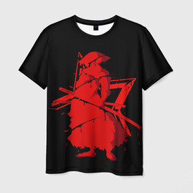 Мужская футболка 3D с принтом Самурай в Санкт-Петербурге, 100% полиэфир | прямой крой, круглый вырез горловины, длина до линии бедер | samurai | буси | воин | самурай | феодальная япония | философия | япония
