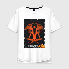 Мужская футболка хлопок Oversize с принтом фаркрай 4 в Санкт-Петербурге, 100% хлопок | свободный крой, круглый ворот, “спинка” длиннее передней части | farcry | fc 5 | fc5 | фар край
