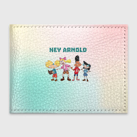 Обложка для студенческого билета с принтом Hey Arnold в Санкт-Петербурге, натуральная кожа | Размер: 11*8 см; Печать на всей внешней стороне | арнольд | арт | графика | дети | мультфильмы