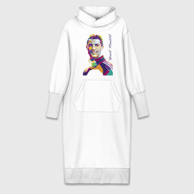 Платье удлиненное хлопок с принтом Bravo Ronaldo в Санкт-Петербурге,  |  | football | forward | ronaldo | star | звезда | роналдо | форвард | футбол