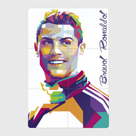Магнитный плакат 2Х3 с принтом Bravo! Ronaldo! в Санкт-Петербурге, Полимерный материал с магнитным слоем | 6 деталей размером 9*9 см | Тематика изображения на принте: football | forward | ronaldo | star | звезда | роналдо | форвард | футбол