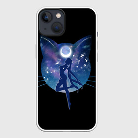 Чехол для iPhone 13 с принтом Sailor Moon силуэт в Санкт-Петербурге,  |  | sailor moon | звезды | луна | сейлор мун | усаги цукино
