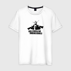 Мужская футболка хлопок с принтом Винни Джонс  в Санкт-Петербурге, 100% хлопок | прямой крой, круглый вырез горловины, длина до линии бедер, слегка спущенное плечо. | боевик | винни джонс | гай ричи | герой | кино | фильм