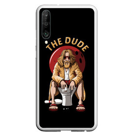 Чехол для Honor P30 с принтом THE DUDE (Big Lebowski) в Санкт-Петербурге, Силикон | Область печати: задняя сторона чехла, без боковых панелей | Тематика изображения на принте: abide | big | dude | jeff | lebowski | the | большой | лебовски | фильм | чувак