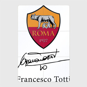 Магнитный плакат 2Х3 с принтом Francesco Totti Roma в Санкт-Петербурге, Полимерный материал с магнитным слоем | 6 деталей размером 9*9 см | football | legend | roma | totti | wolf | волчица | италия | легенда | рим | тотти | футбол