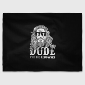 Плед 3D с принтом Dude the Big Lebowski в Санкт-Петербурге, 100% полиэстер | закругленные углы, все края обработаны. Ткань не мнется и не растягивается | dude | jeff bridges | the big lebowski | блики | большой лебовский | джефф бриджес | молния | фильм | чувак