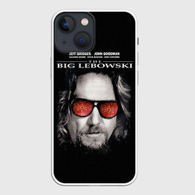 Чехол для iPhone 13 mini с принтом The Big Lebowski в Санкт-Петербурге,  |  | dude | jeff bridges | the big lebowski | большой лебовский | джефф бриджес | ковер | красные очки | узор | фильм | чувак