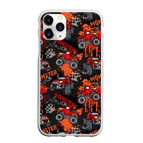 Чехол для iPhone 11 Pro матовый с принтом MONSTER TRUCK RED в Санкт-Петербурге, Силикон |  | Тематика изображения на принте: 4x4 | hummer | monster | truck | гонка | гонщик | грузовики | джип | джипы | кольцевые гонки | хаммер