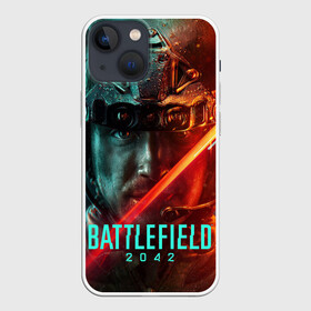 Чехол для iPhone 13 mini с принтом Battlefield 2042 Soldier face в Санкт-Петербурге,  |  | action | battlefield 2042 | ea | future | nextgen | origin | pc | playstation | ps 5 | robot | sony | steam | valve | video games | war | weapon | xbox | батлфилд 2042 | будущее | валв | война | еа | игры | иксбокс | лого | некстген | ориджин | о