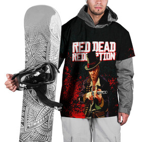 Накидка на куртку 3D с принтом Red Dead Redemption Bandit в Санкт-Петербурге, 100% полиэстер |  | game | red dead | red dead redemption 2 | redemption 2 | rockstar games | бандиты | дикий запад | игры | ковбои | оружие