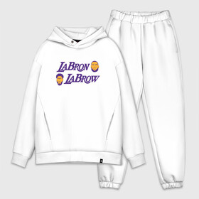 Мужской костюм хлопок OVERSIZE с принтом LaBron   LaBrow в Санкт-Петербурге,  |  | basketball | bryant | game | james | kobe | lakers | lebron | los angeles | nba | sport | streetball | баскетбол | баскетболист | брайант | джеймс | игра | игрок | коби | леброн | лейкерс | лос анджелес | мяч | нба | спорт | стритбол