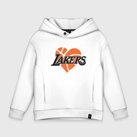 Детское худи Oversize хлопок с принтом Love Lakers в Санкт-Петербурге, френч-терри — 70% хлопок, 30% полиэстер. Мягкий теплый начес внутри —100% хлопок | боковые карманы, эластичные манжеты и нижняя кромка, капюшон на магнитной кнопке | basketball | bryant | game | james | kobe | lakers | lebron | los angeles | nba | sport | streetball | баскетбол | баскетболист | брайант | джеймс | игра | игрок | коби | леброн | лейкерс | лос анджелес | мяч | нба | спорт | стритбол