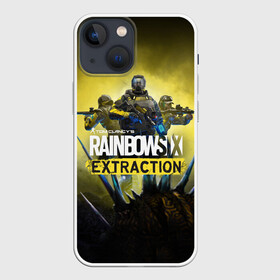 Чехол для iPhone 13 mini с принтом Rainbow Six Extraction   Радуга 6 Эвакуация в Санкт-Петербурге,  |  | battlefield | call | clancy | cod | counter | csgo | duty | extraction | ghost | rainbow | rainbowsix | recon | siege | six | strike | tom | war | боец | воин | война | клэнси | ксго | оружие | осада | радуга | рейнбов | рейнбоу | рэйнбоу | солдат | том |