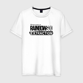 Мужская футболка хлопок с принтом Rainbow Six Extraction Радуга 6 Эвакуация в Санкт-Петербурге, 100% хлопок | прямой крой, круглый вырез горловины, длина до линии бедер, слегка спущенное плечо. | battlefield | call | clancy | cod | counter | csgo | duty | extraction | ghost | rainbow | rainbowsix | recon | siege | six | strike | tom | war | боец | воин | война | клэнси | ксго | оружие | осада | радуга | рейнбов | рейнбоу | рэйнбоу | солдат | том |